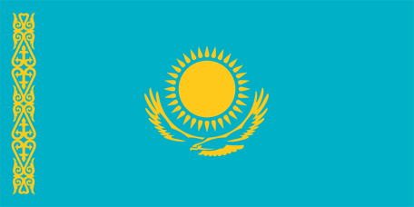 Flag of kazakhstan