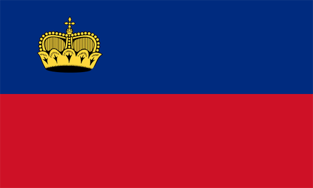 Flag of liechtenstein