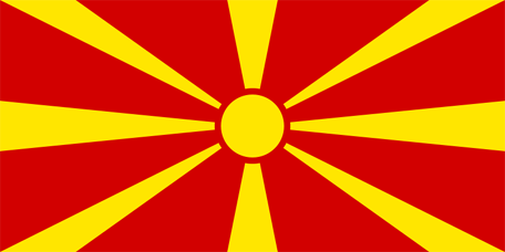 Flag of north Macedonia