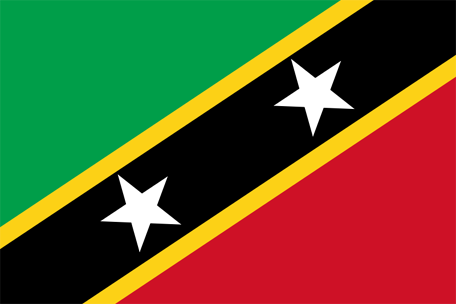 Flag of saint kitts & nevis