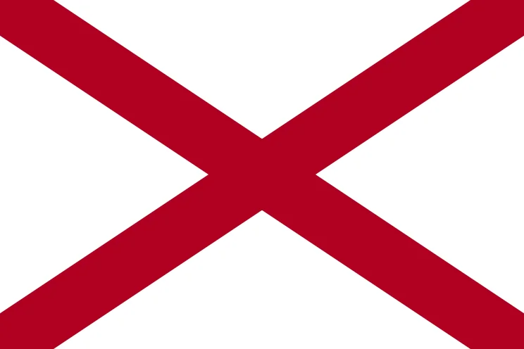 U.S state flag of Alabama