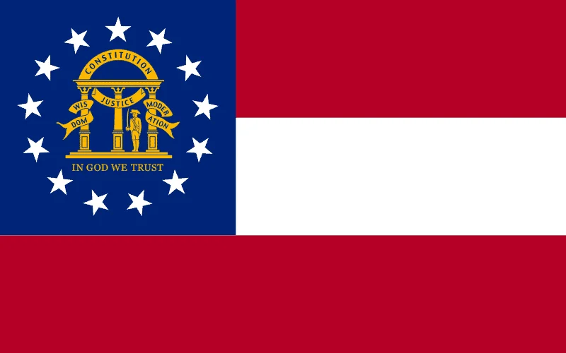 U.S state flag of Georgia