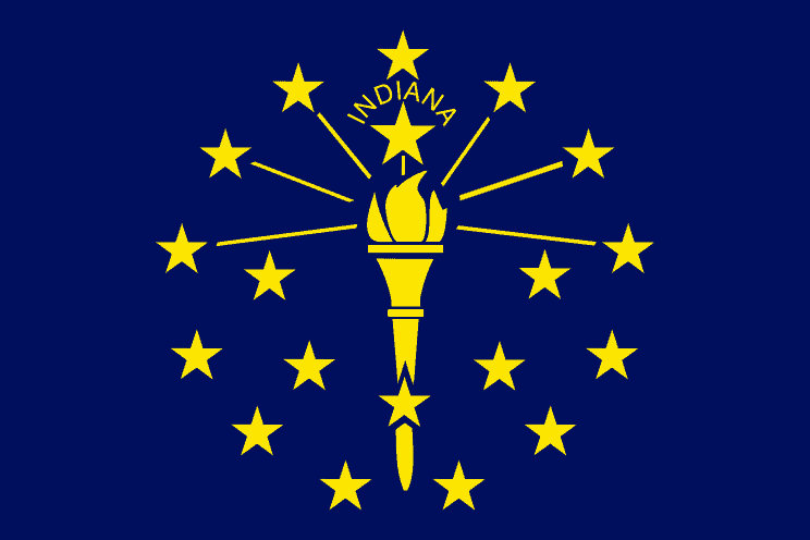 Flag of indiana