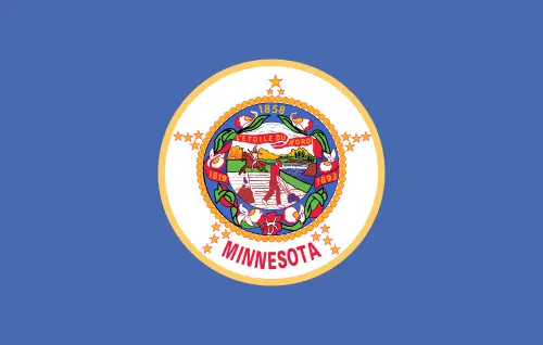 Old flag of Minnesota