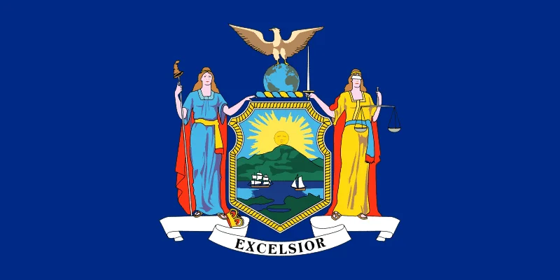 U.S state flag of New York