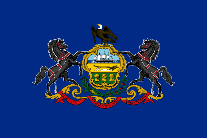 Flag of pennsylvania