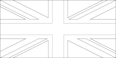Printable coloring page for the flag of United Kingdom