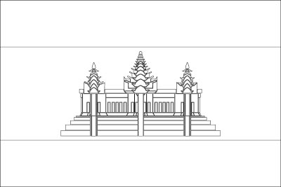 Download Coloring page for the Flag of Cambodia