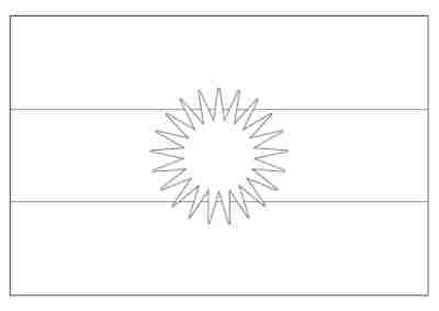 Color page for the flag of Kurdistan