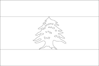 Coloring page for Lebanon