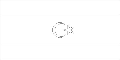 Printable coloring page for the flag of Libya