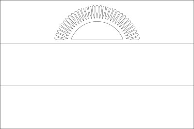 Printable coloring page for the flag of Malawi