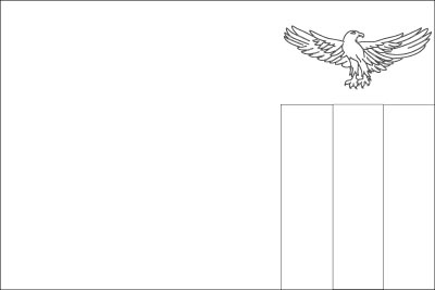 Printable coloring page for the flag of Zambia